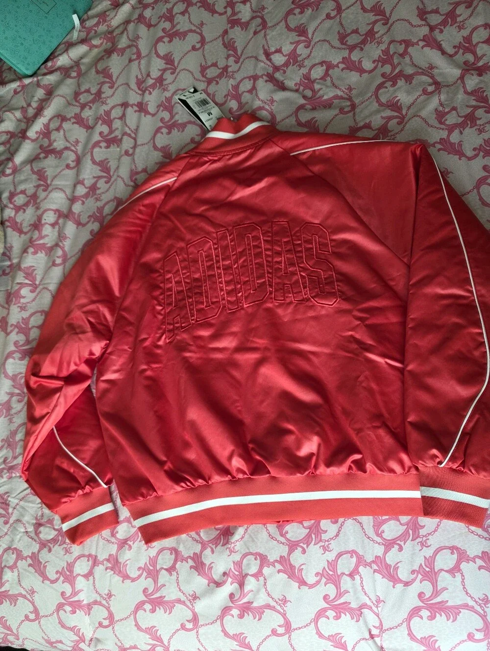 adidas satin bomber